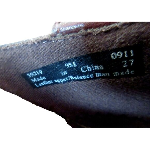 Clarks May Flower Leather Slip On Dark Brown Top Stitched Clogs Shoes Sz 9 M - Picture 7 of 9